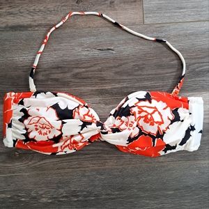J Crew Floral Bikini Top